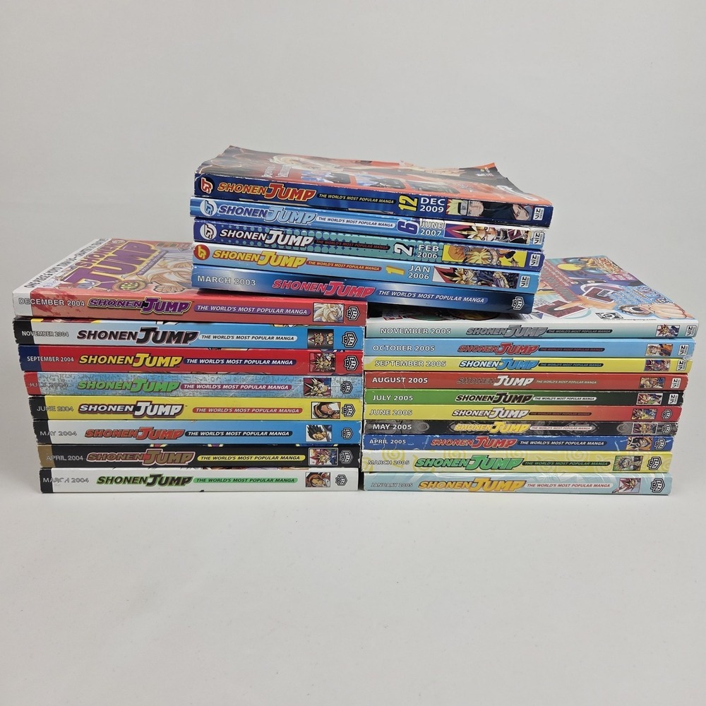 SHONEN JUMP‎ MAGAZINE Lot Of 23 Various Issues (2004-2009) Anime Naruto